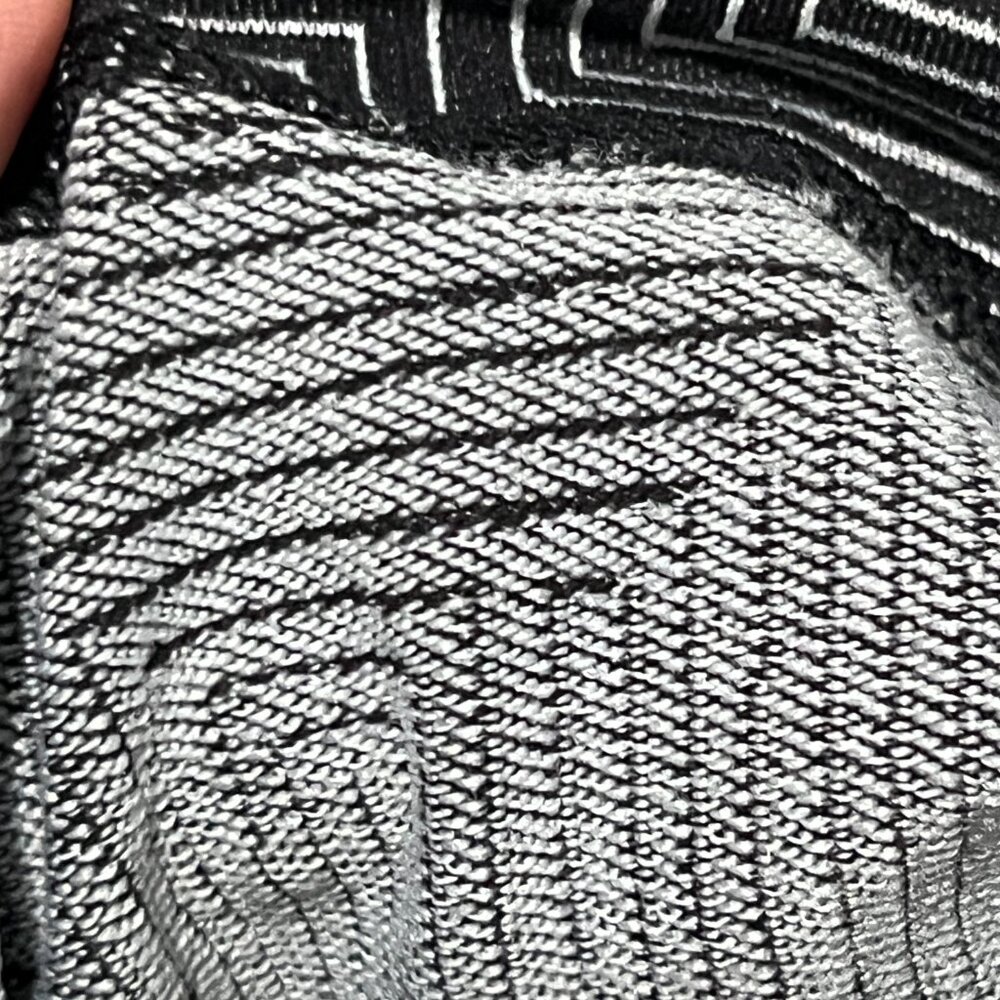 Lululemon Wunder Under Crop III Jaquard Leggings 10 Black Gym Fitness Training - Picture 4 of 6